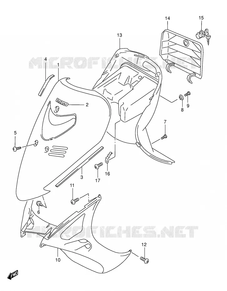 PROTEGE JAMBES (MODELE S) Suzuki SCOOTER 125 BURGMAN 2000  AN125Y(E2)