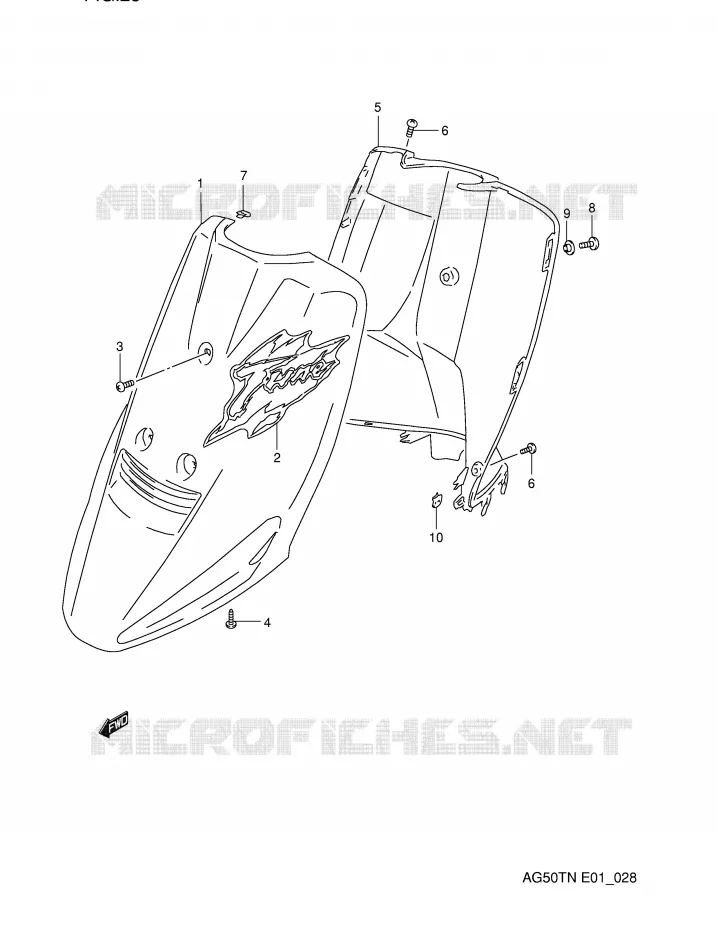 PROTEGE JAMBES Suzuki SCOOTER 50 ADDRESS 1992  AG50TN(E1)