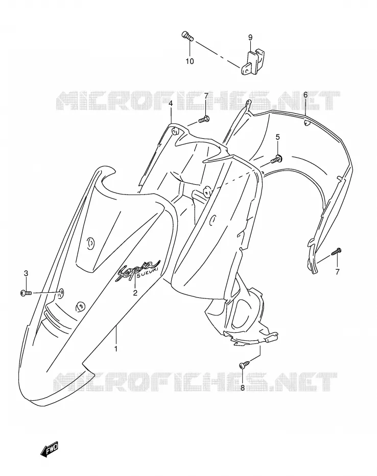 PROTEGE JAMBES Suzuki SCOOTER 50 AJ 1995  AJ50S(E29)