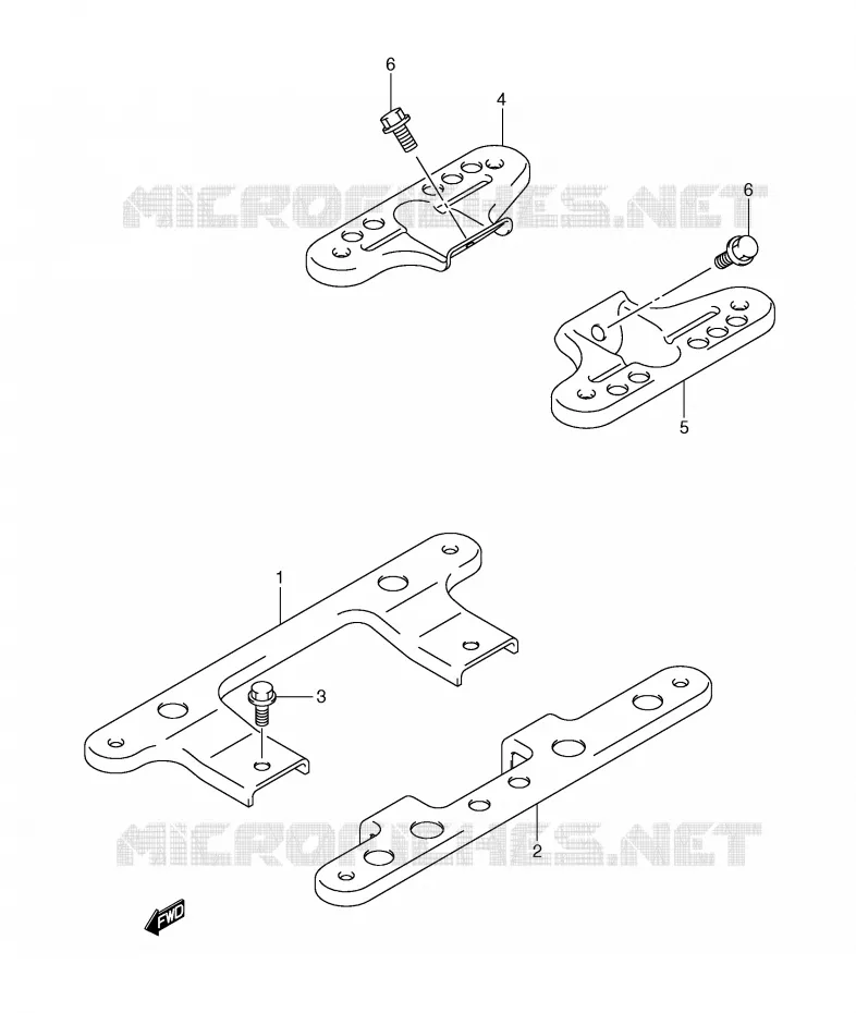 REPOSE PIEDS ARRIERE Suzuki SCOOTER 650 BURGMAN 2003  AN650K3(E2)