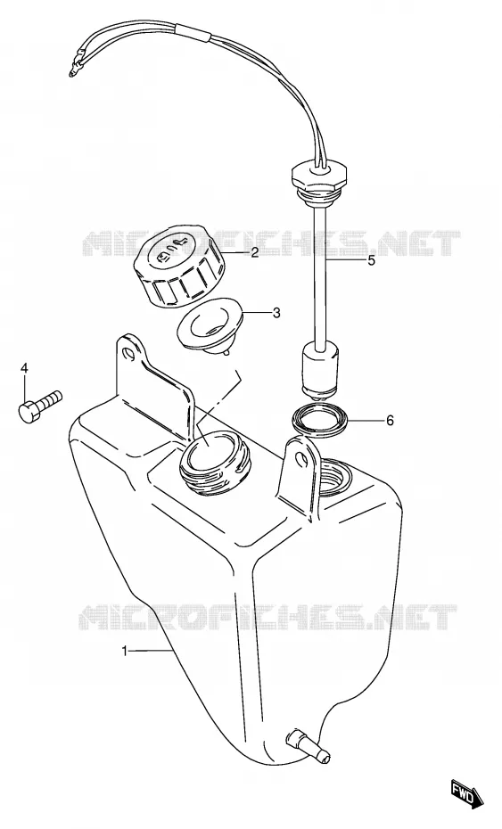 RESERVOIR D'HUILE Suzuki MOTO 100 AP 1997  AX100V(E94)