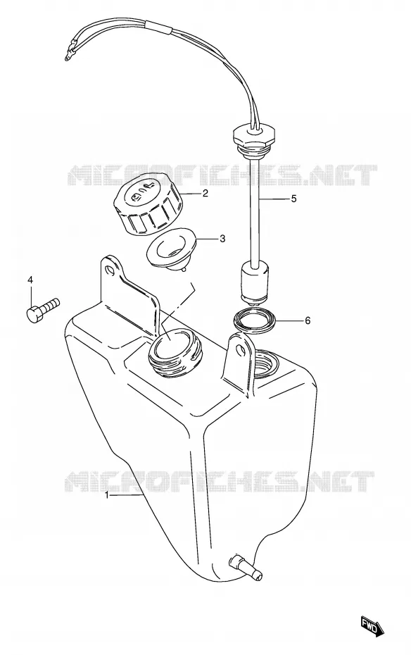 RESERVOIR D'HUILE Suzuki MOTO 115 AP 1998  AX115SW(E71)