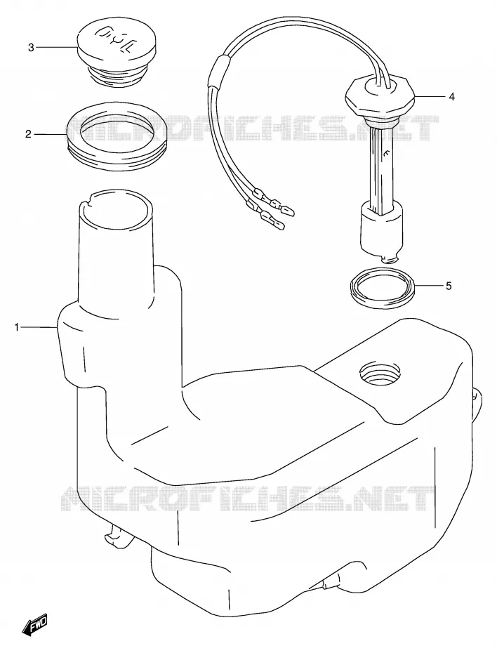 RESERVOIR D'HUILE Suzuki SCOOTER 50 AE 1996  AE50RT(E28)