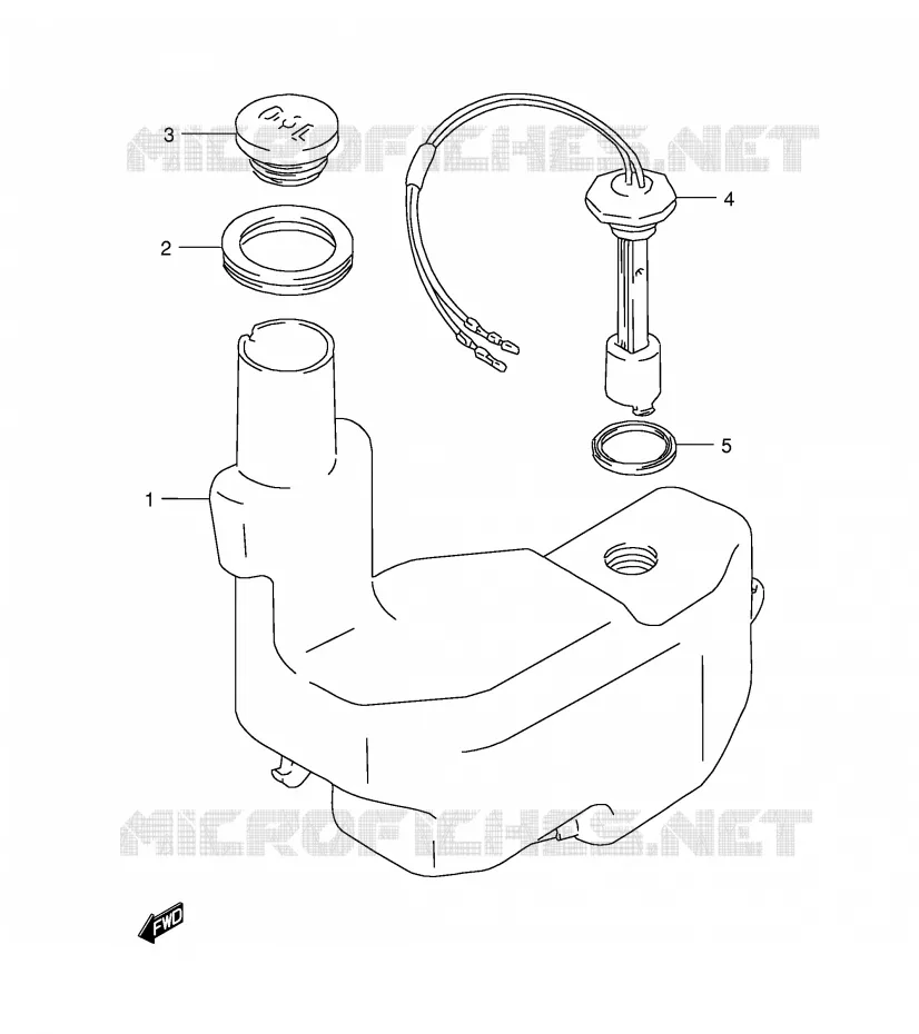 RESERVOIR D'HUILE Suzuki SCOOTER 50 AE 1998  AE50RW(E28)