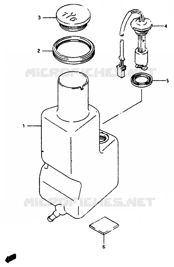RESERVOIR D'HUILE Suzuki SCOOTER 50 AP 1994  AP50R(R/S/T)