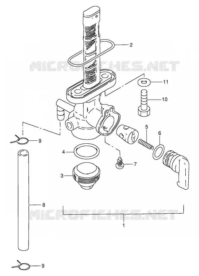 ROBINET D'ESSENCE Suzuki MOTO 100 AP 1996  AX100T(E94)