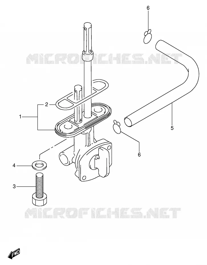 ROBINET D'ESSENCE Suzuki MOTO 125 DF 2000  DF125EY(E4)