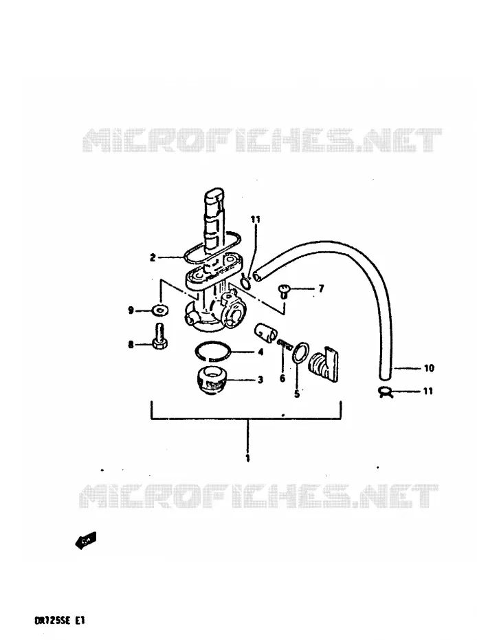 ROBINET D'ESSENCE Suzuki MOTO 125 DR 1984  DR125SE