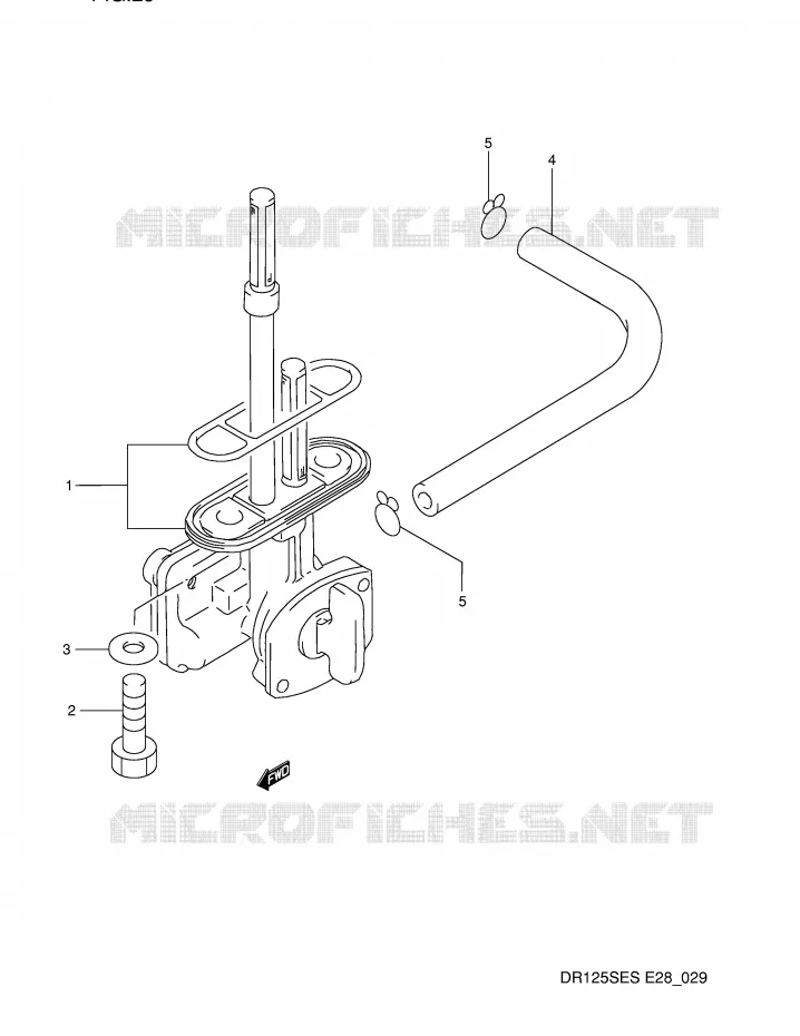 ROBINET D'ESSENCE Suzuki MOTO 125 DR 1995  DR125SES(E28)