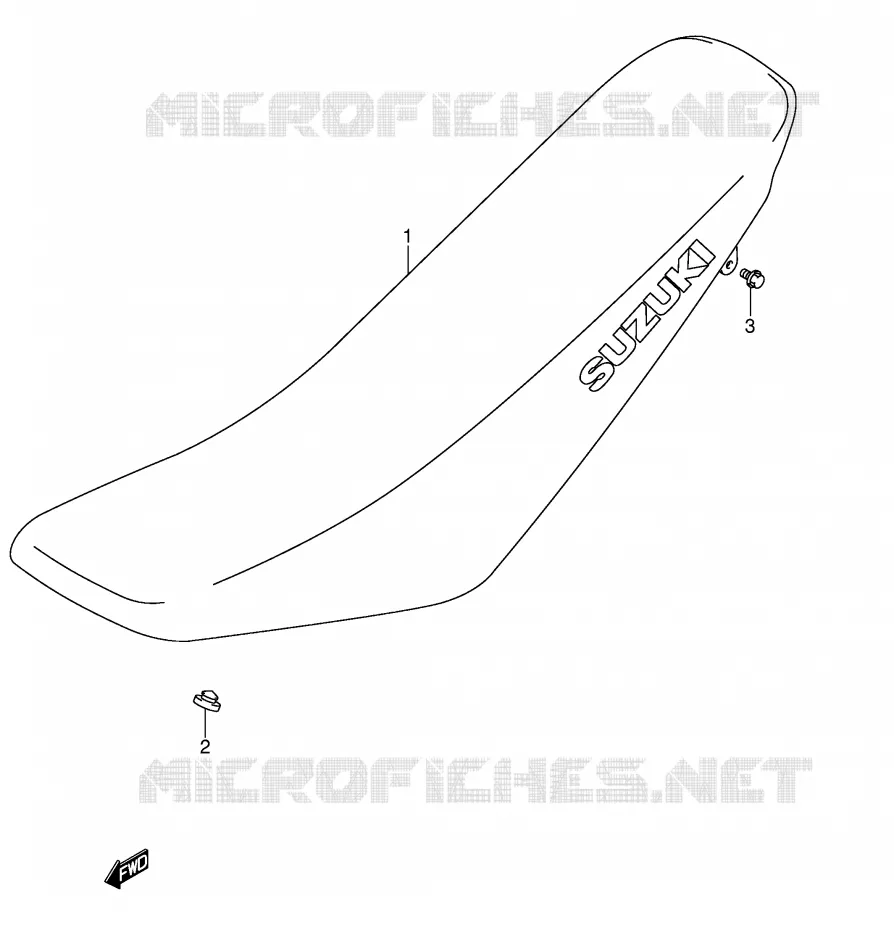 SELLE (MODEL K5/K6/K7) Suzuki MOTO 125 DR-Z 2003  DR-Z125LK3(E3/E28)