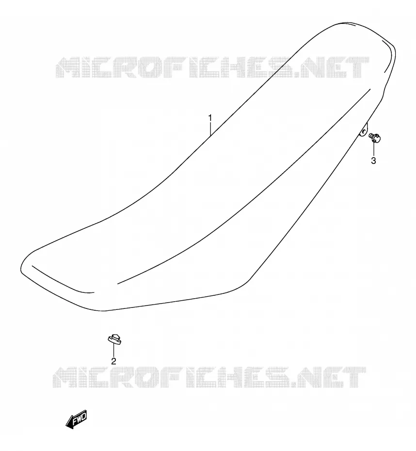 SELLE (MODELE K3/K4) Suzuki MOTO 125 DR-Z 2003  DR-Z125LK3(E3/E28)
