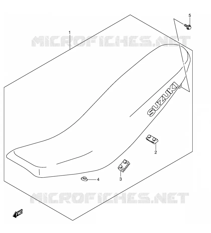 SELLE Suzuki MOTO 400 DR-Z 2007  DR-Z400EK7(E3/E28)