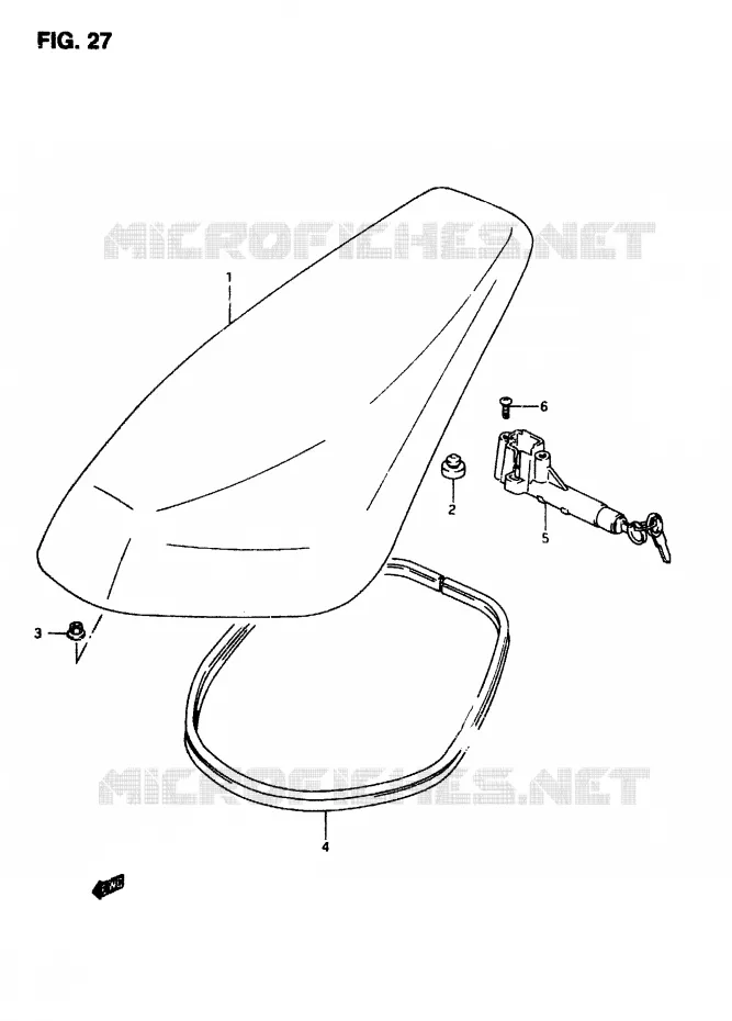 SELLE Suzuki SCOOTER 50 AP 1996  AP50T(T/7/V)