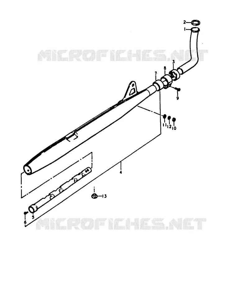 SILENCIEUX Suzuki MOTO 100 A100 1991  A100M(K/L/M/N/4)