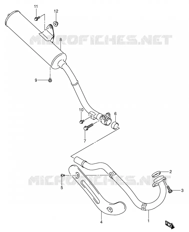 SILENCIEUX Suzuki MOTO 125 DR-Z 2003  DR-Z125LK3(E3/E28)