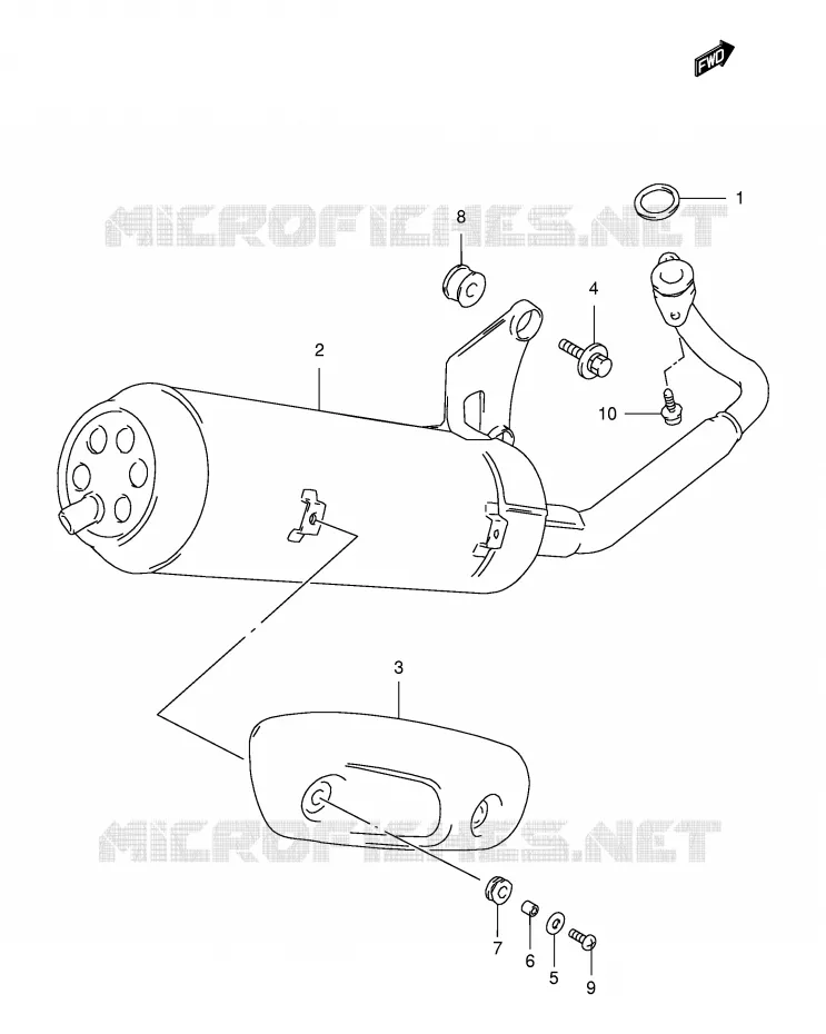 SILENCIEUX Suzuki SCOOTER 150 BURGMAN 2000  AN150Y(E34)