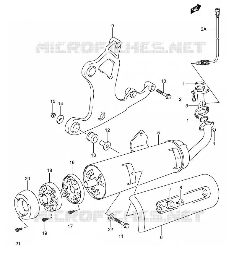 SILENCIEUX Suzuki SCOOTER 400 BURGMAN 2005  AN400SK5(E2)