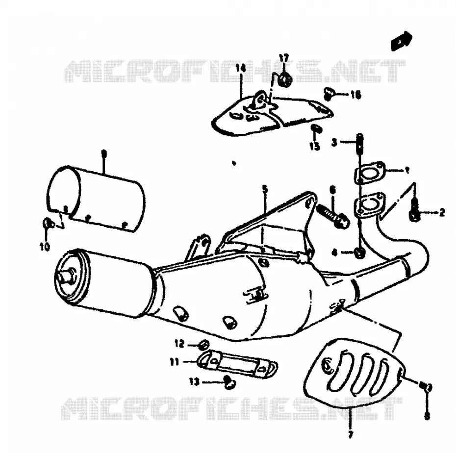 SILENCIEUX Suzuki SCOOTER 50 ADDRESS 1994  AH50GR(N/R)