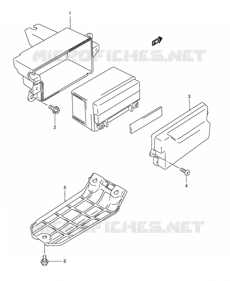 SUPPORT BATTERIE Suzuki SCOOTER 125 BURGMAN 1998  AN125W(E2)