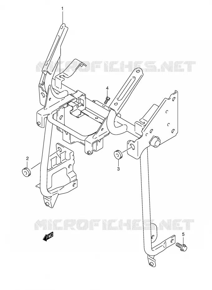 SUPPORT MARCHE PIEDS Suzuki SCOOTER 650 BURGMAN 2003  AN650LK3(E2)