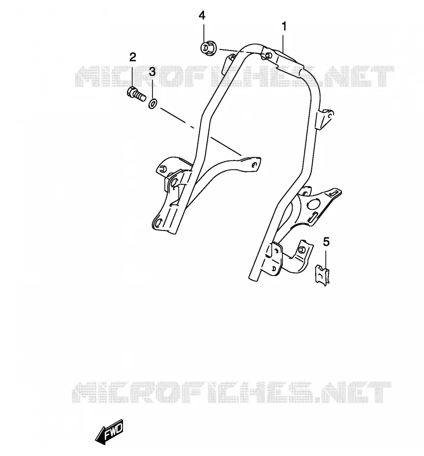 SUPPORT RADIATEUR (MODELE AY50) Suzuki SCOOTER 50 KATANA 2004  AY50WSK4(P19)