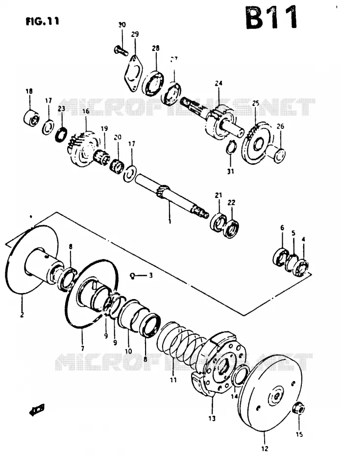 TRANSMISSION (2) Suzuki SCOOTER 50 CP 1995  CP50CHFS
