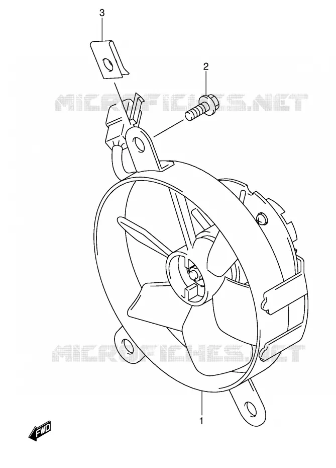 VENTILATEUR Suzuki MOTO 400 DR-Z 2007  DR-Z400SK7(E2)