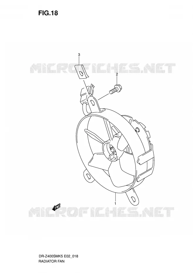 VENTILATEUR Suzuki MOTO 400 DR-Z 2007  DR-Z400SMK7(E2)