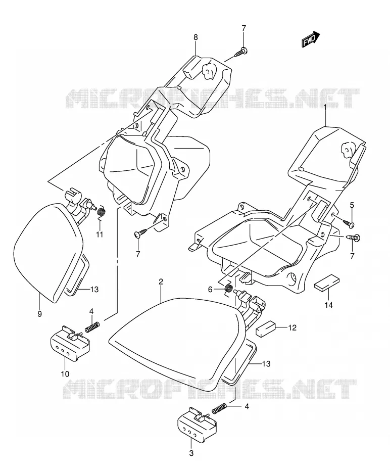 VIDE POCHE (MODELE K3) Suzuki SCOOTER 250 BURGMAN 2006  AN250K6(E2)