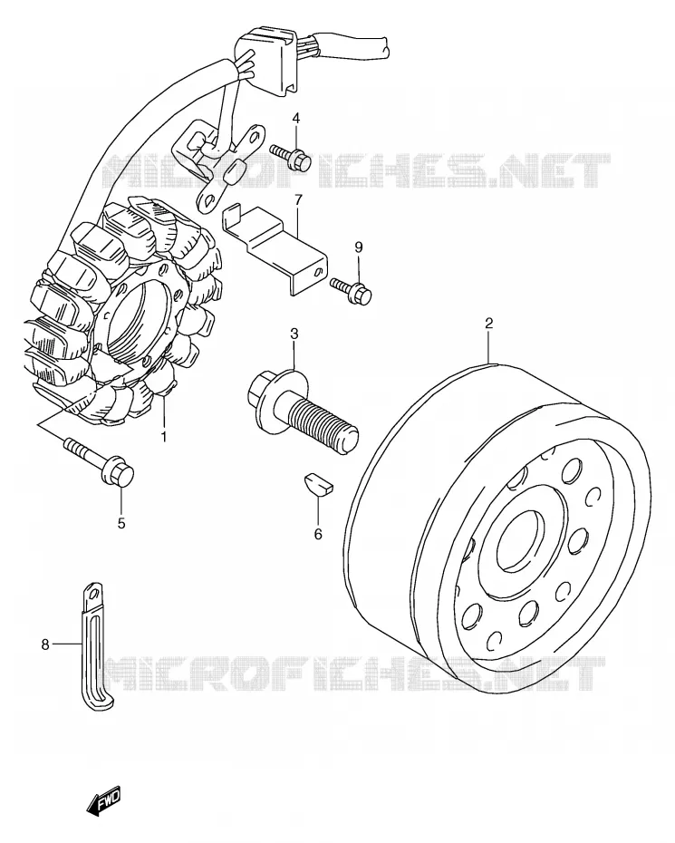 ALLUMAGE ROTOR - STATOR Suzuki MOTO 800 MARAUDER 1998  VZ800W(E2)