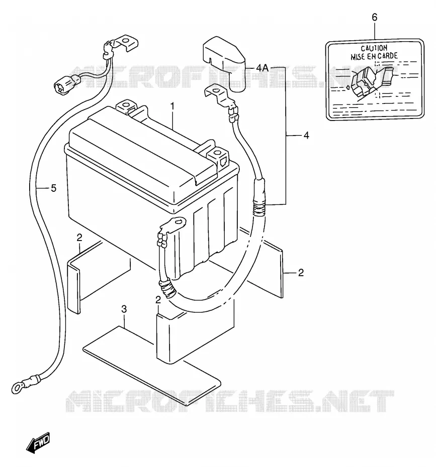 BATTERIE Suzuki MOTO 900 RF 1995  RF900RS2(E2)