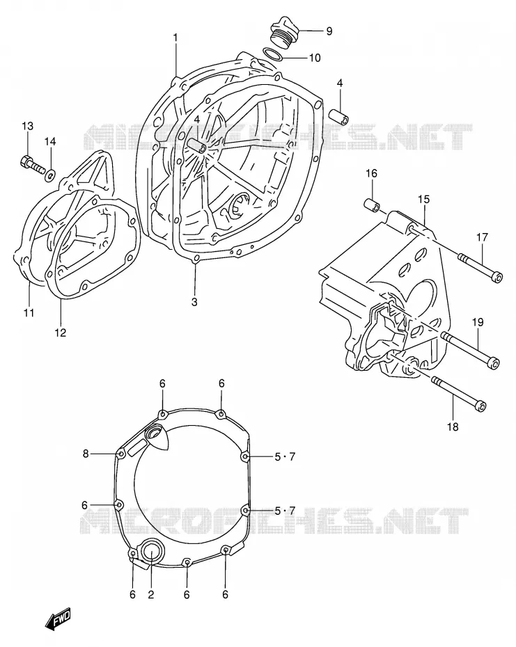 CARTER Suzuki MOTO 900 RF 1995  RF900RS2(E2)
