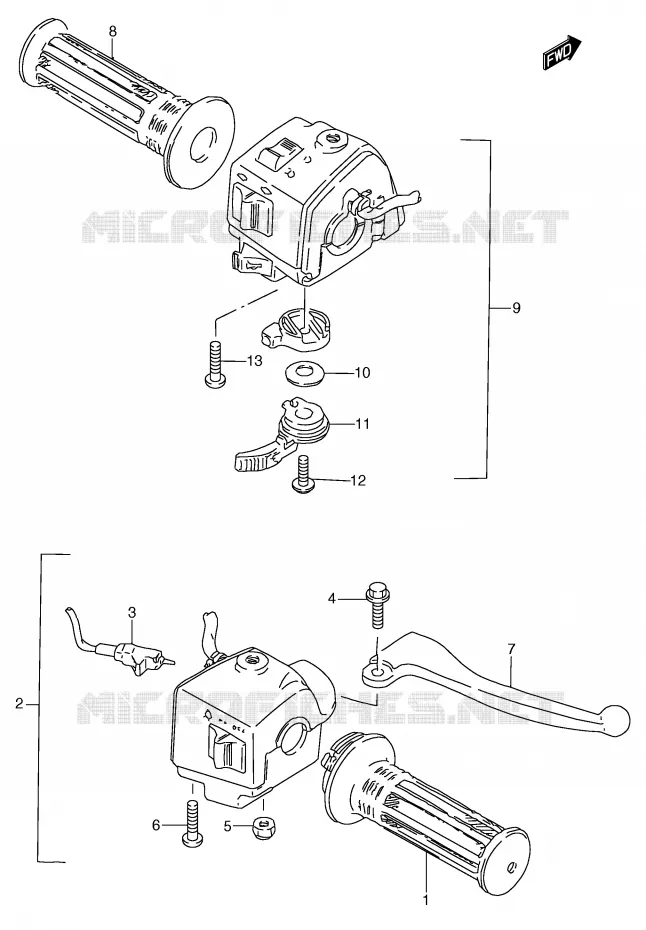 COMMODOS (MODELE M) Suzuki SCOOTER 50 Autres-modeles 1991  RC50M(E1)