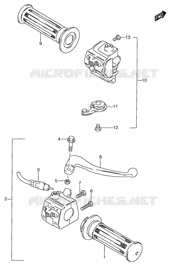 COMMODOS (MODELE T) Suzuki SCOOTER 50 Autres-modeles 1991  RC50M(E1)