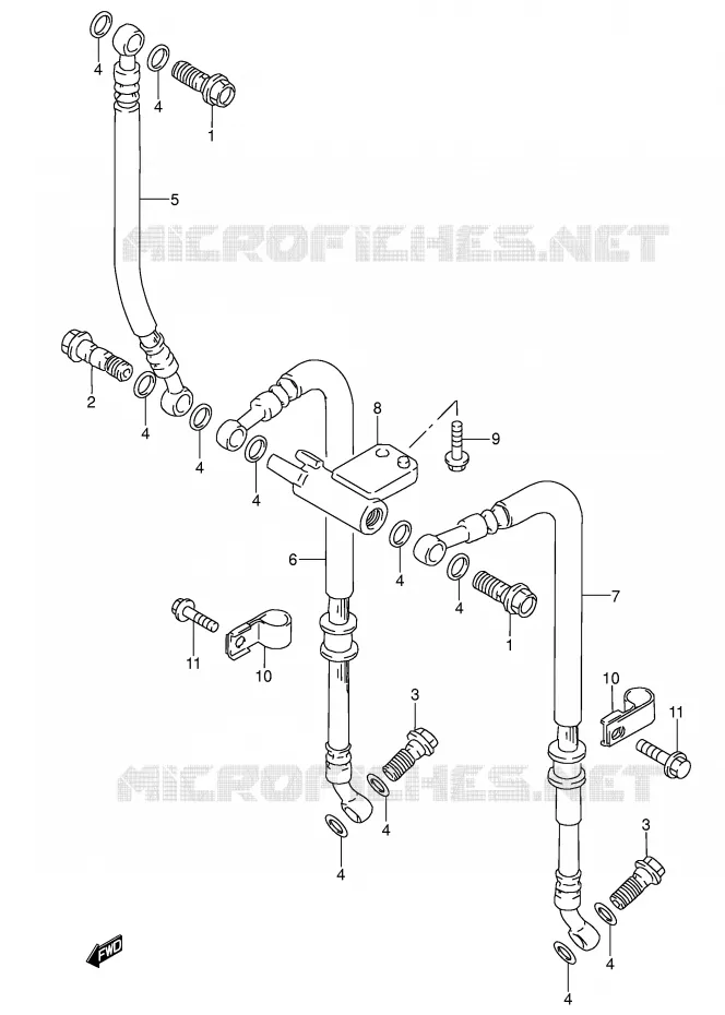DURITE DE FREIN AVANT Suzuki MOTO 600 RF 1997  RF600RUV(E2)