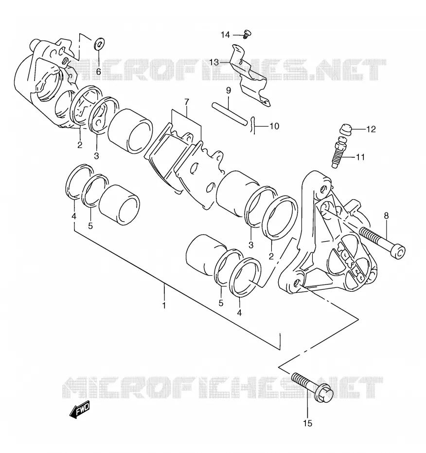 ETRIER DE FREIN AVANT Suzuki MOTO 250 RG 1993  RGV250P(E24)