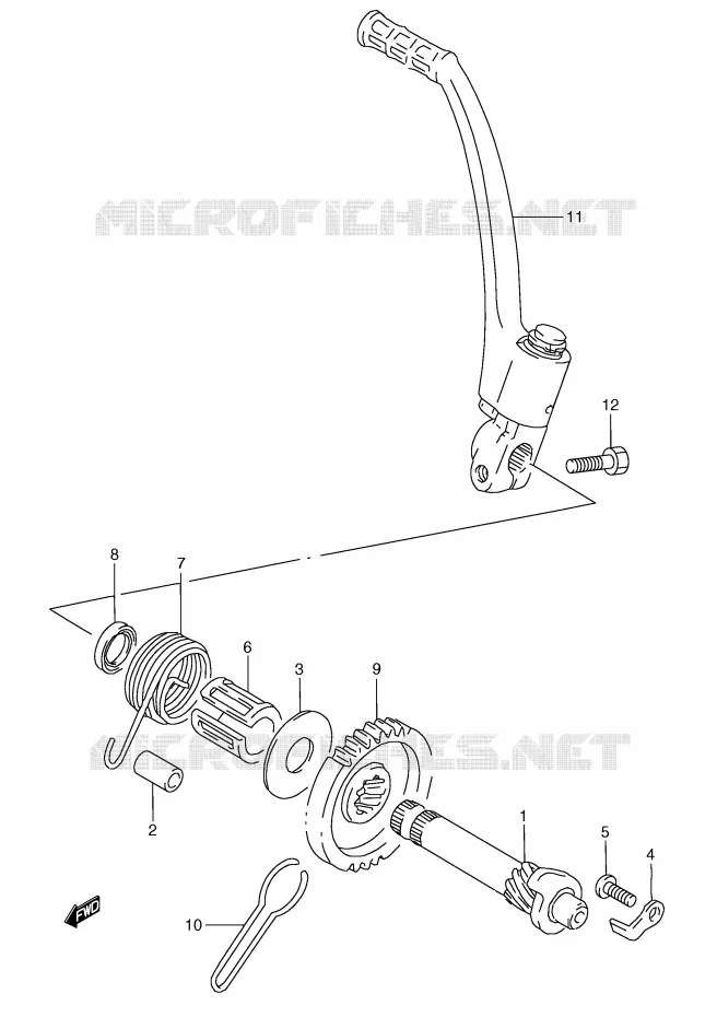 KICK Suzuki MOTO 250 RG 1994  RGV250R(E24)