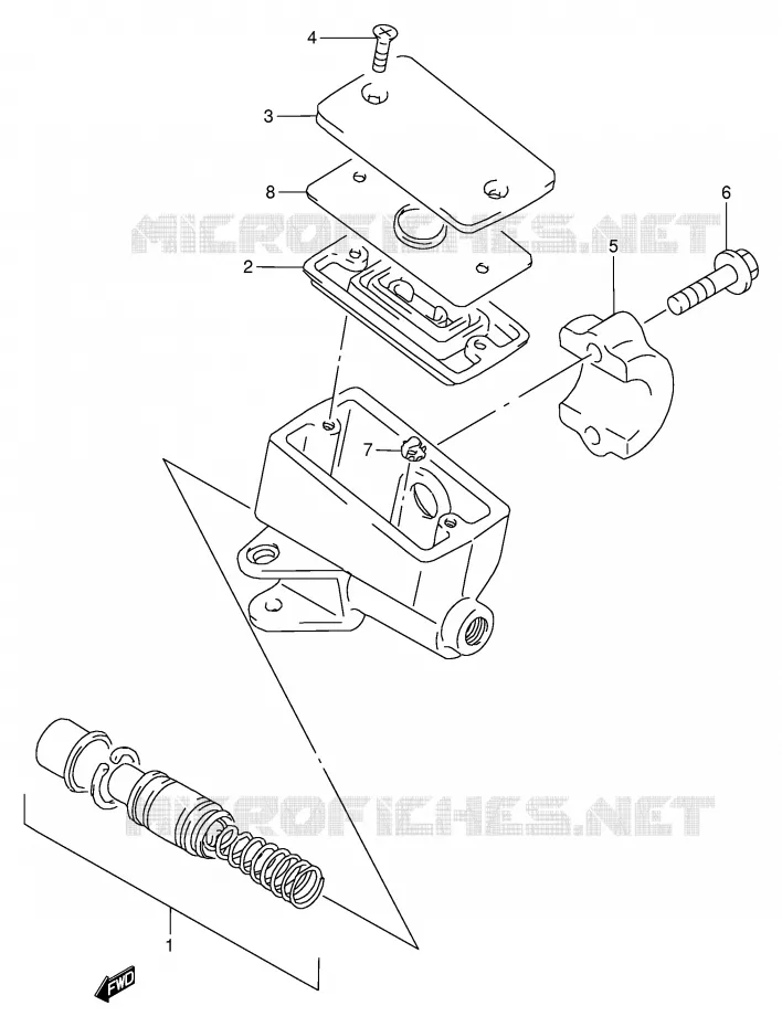 MAITRE CYLINDRE AVANT Suzuki MOTO 900 RF 1998  RF900RW(E2)