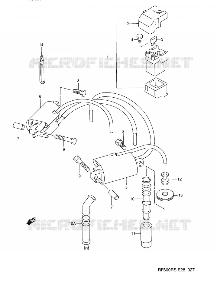PARTIE ELECTRIQUE Suzuki MOTO 600 RF 1993  RF600RP(E28)