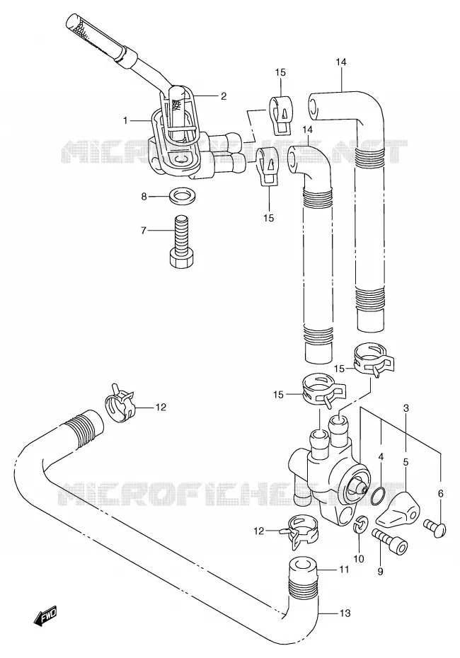 ROBINET D'ESSENCE Suzuki MOTO 800 MARAUDER 2001  VZ800K1(E2)