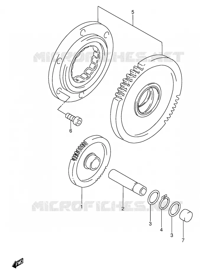 ROUE LIBRE DE DEMARREUR Suzuki MOTO 600 RF 1994  RF600RR(E2)