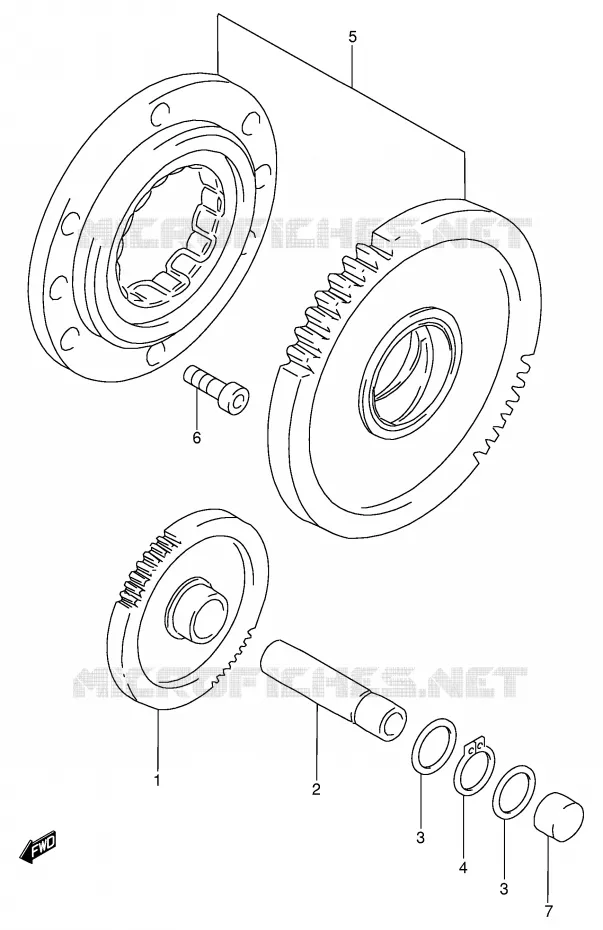 ROUE LIBRE DE DEMARREUR Suzuki MOTO 900 RF 1998  RF900RW(E2)