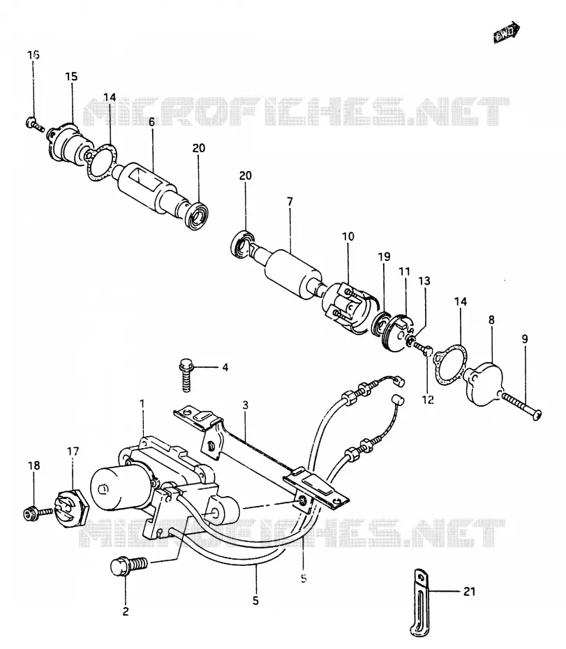 VALVE D'ECHAPPEMENT Suzuki MOTO 250 RG 1987  RG250FCH(G/H)