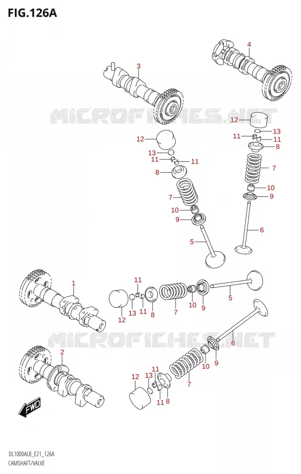 ARBRE A CAMES - SOUPAPES Suzuki MOTO 1000 V-STROM 2018  DL1000AL8 E21