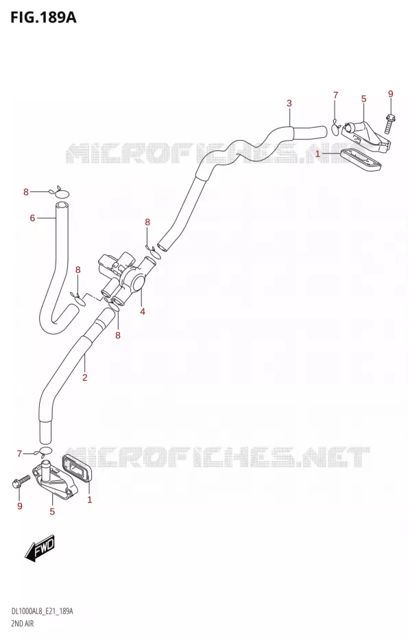 SYSTEME RECYCLAGE GAZ ECHAPPEMENT Suzuki MOTO 1000 V-STROM 2018  DL1000AL8 E21