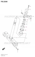 COLONNE DE DIRECTION pour Suzuki BURGMAN 400 2019