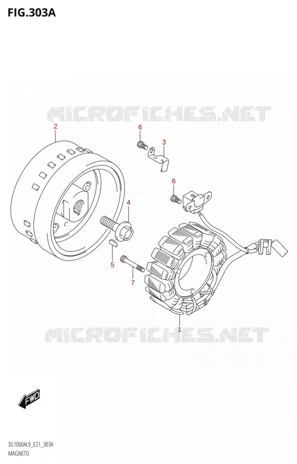 ALLUMAGE ROTOR - STATOR Suzuki MOTO 1000 V-STROM 2019  DL1000XA L9 (E21)
