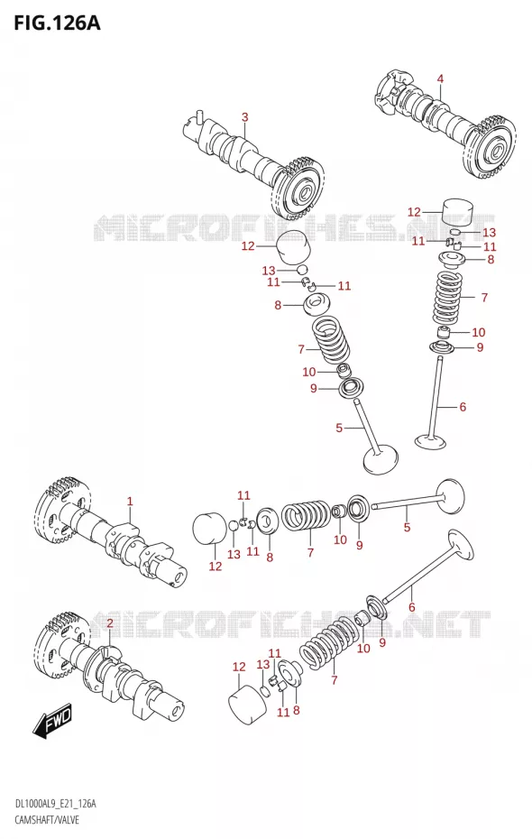 ARBRE A CAMES - SOUPAPES Suzuki MOTO 1000 V-STROM 2019  DL1000XA L9 (E21)