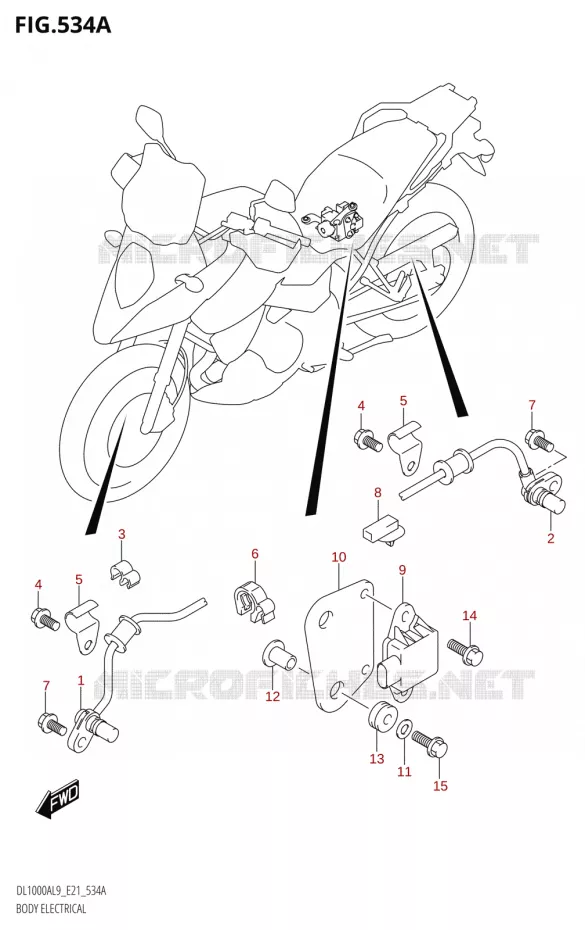 COMPOSANTS ELECTRIQUES Suzuki MOTO 1000 V-STROM 2019  DL1000XA L9 (E21)