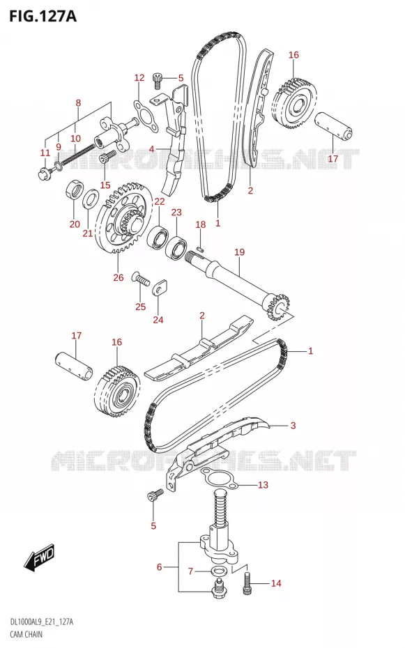 DISTRIBUTION Suzuki MOTO 1000 V-STROM 2019  DL1000A L9 (E21)